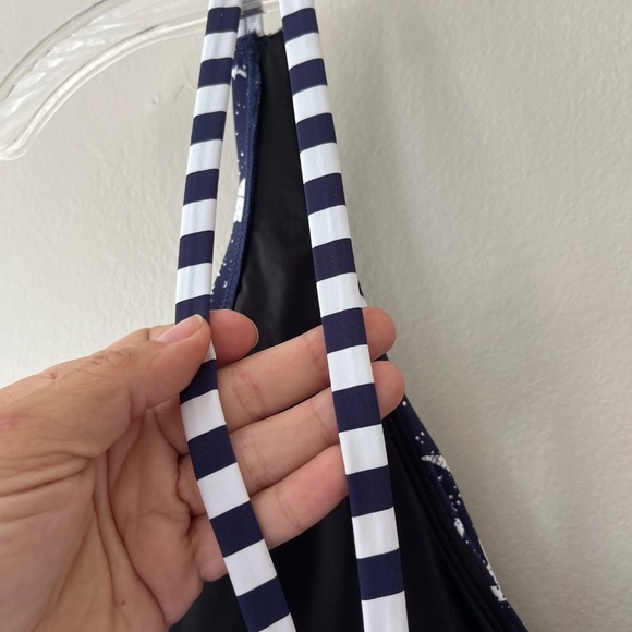 Tribal Sport XL Navy UPF 50 V neck One Piece Swimsuit Stretch Tummy Control NWOT - Picture 6 of 9